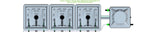 ALIEN Hydroponics RAIN 3 Pot 1 Row 30L Remote Header Kit