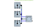 ALIEN Hydroponics RAIN 3 Pot 3 Row 15L Remote Header Kit