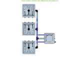 ALIEN Hydroponics RAIN 3 Pot 3 Row 30L Remote Header Kit