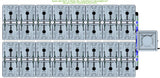 ALIEN Hydroponics RAIN 32 Pot 4 Row 15L Compact Header Kit