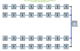 ALIEN Hydroponics RAIN 32 Pot 4 Row 15L Compact Header Kit