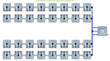 ALIEN Hydroponics RAIN 32 Pot 4 Row 15L Remote Header Kit