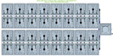 ALIEN Hydroponics RAIN 32 Pot 4 Row 30L Compact Header Kit