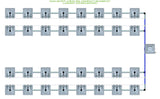 ALIEN Hydroponics RAIN 32 Pot 4 Row 30L Compact Header Kit