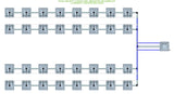 ALIEN Hydroponics RAIN 32 Pot 4 Row 30L Remote Header Kit