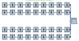 ALIEN Hydroponics RAIN 36 Pot 4 Row 15L Compact Header Kit