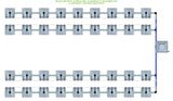 ALIEN Hydroponics RAIN 36 Pot 4 Row 15L Compact Header Kit