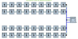 ALIEN Hydroponics RAIN 36 Pot 4 Row 15L Remote Header Kit