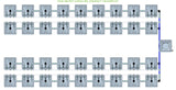 ALIEN Hydroponics RAIN 36 Pot 4 Row 30L Compact Header Kit