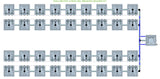 ALIEN Hydroponics RAIN 36 Pot 4 Row 30L Remote Header Kit