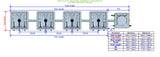 ALIEN Hydroponics RAIN 4 Pot 1 Row 30L Compact Header Kit