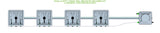 ALIEN Hydroponics RAIN 4 Pot 1 Row 30L Remote Header Kit