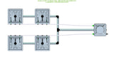 ALIEN Hydroponics RAIN 4 Pot 2 Row 30L Remote Header Kit