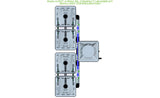 ALIEN Hydroponics RAIN 4 Pot 4 Row 15L Compact Header Kit