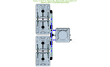 ALIEN Hydroponics RAIN 4 Pot 4 Row 15L Remote Header Kit