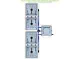 ALIEN Hydroponics RAIN 4 Pot 4 Row 30L Remote Header Kit