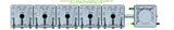 ALIEN Hydroponics RAIN 5 Pot 1 Row 15L Compact Header Kit