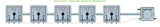 ALIEN Hydroponics RAIN 5 Pot 1 Row 30L Remote Header Kit