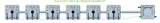 ALIEN Hydroponics RAIN 6 Pot 1 Row 15L Remote Header Kit