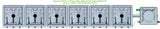 ALIEN Hydroponics RAIN 6 Pot 1 Row 30L Remote Header Kit