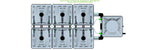 ALIEN Hydroponics RAIN 6 Pot 2 Row 15L Compact Header Kit