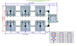 ALIEN Hydroponics RAIN 6 Pot 2 Row 30L Compact Header Kit
