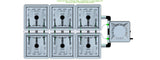 ALIEN Hydroponics RAIN 6 Pot 2 Row 30L Compact Header Kit