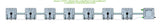 ALIEN Hydroponics RAIN 7 Pot 1 Row 15L Compact Header Kit