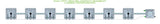 ALIEN Hydroponics RAIN 7 Pot 1 Row 30L Compact Header Kit