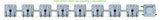 ALIEN Hydroponics RAIN 8 Pot 1 Row 15L Compact Header Kit