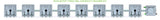 ALIEN Hydroponics RAIN 8 Pot 1 Row 30L Compact Header Kit