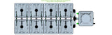 ALIEN Hydroponics RAIN 8 Pot 2 Row 15L Remote Header Kit