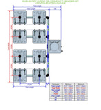 ALIEN Hydroponics RAIN 8 Pot 4 Row 15L Compact Header Kit