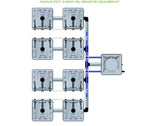 ALIEN Hydroponics RAIN 8 Pot 4 Row 15L Remote Header Kit