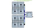 ALIEN Hydroponics RAIN 8 Pot 4 Row 15L Remote Header Kit