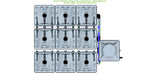 ALIEN Hydroponics RAIN 9 Pot 3 Row 15L Compact Header Kit