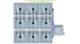 ALIEN Hydroponics RAIN 9 Pot 3 Row 30L Compact Header Kit