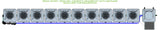 ALIEN Hydroponics RDWC 10 Pot 1 Row 20L Compact Header Kit with Air Pump