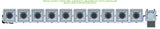 ALIEN Hydroponics RDWC 10 Pot 1 Row 36L Compact Header Kit with Air Pump