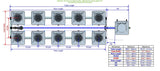 ALIEN Hydroponics RDWC 10 Pot 2 Row 20L Remote Header Kit