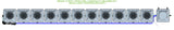 ALIEN Hydroponics RDWC 11 Pot 1 Row 20L Compact Header Kit