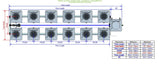 ALIEN Hydroponics RDWC 12 Pot 2 Row 20L Compact Header Kit