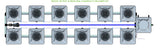 ALIEN Hydroponics RDWC 12 Pot 2 Row 20L Compact Header Kit