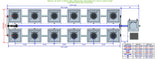 ALIEN Hydroponics RDWC 12 Pot 2 Row 36L Remote Header Kit with Air Pump