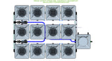 ALIEN Hydroponics RDWC 12 Pot 3 Row 20L Compact Header Kit