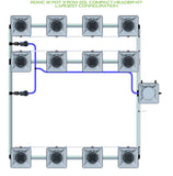 ALIEN Hydroponics RDWC 12 Pot 3 Row 20L Compact Header Kit