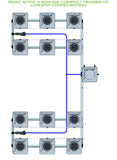 ALIEN Hydroponics RDWC 12 Pot 4 Row 20L Compact Header Kit