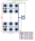 ALIEN Hydroponics RDWC 12 Pot 4 Row 20L Remote Header Kit