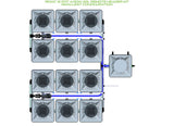 ALIEN Hydroponics RDWC 12 Pot 4 Row 20L Remote Header Kit