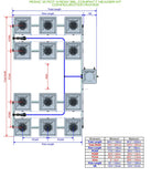 ALIEN Hydroponics RDWC 12 Pot 4 Row 36L Compact Header Kit